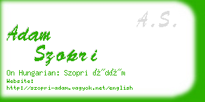 adam szopri business card